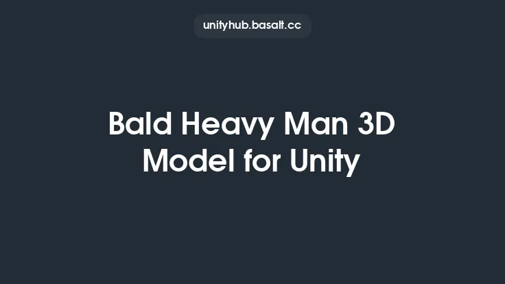 Bald Heavy Man 3D Model for Unity Thumbnail