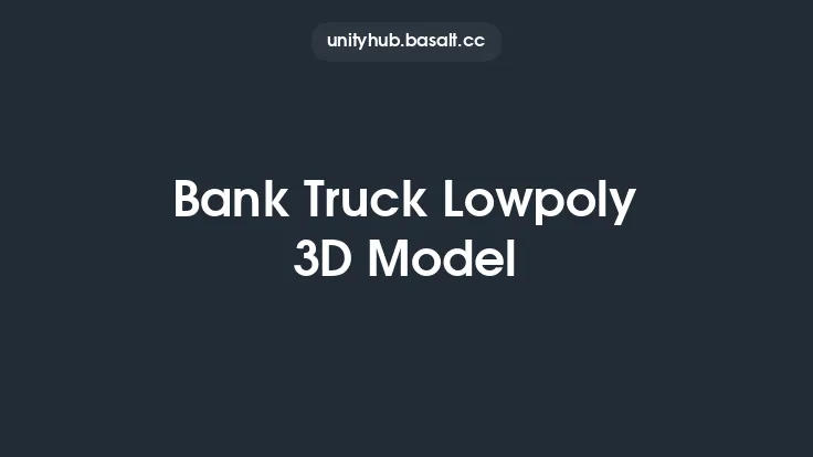 Bank Truck Lowpoly 3D Model Thumbnail
