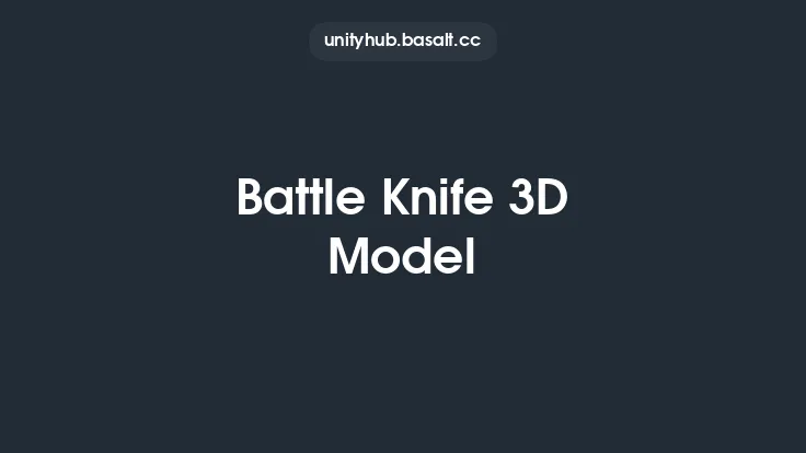 Battle Knife 3D Model Thumbnail