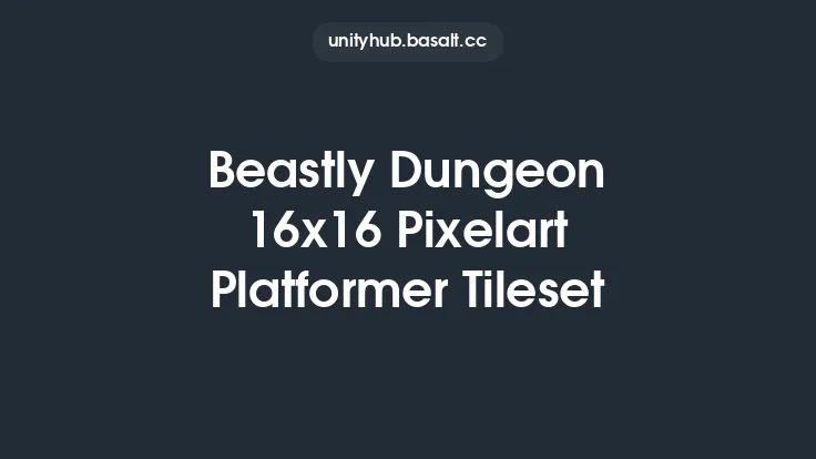 Beastly Dungeon 16x16 Pixelart Platformer Tileset Thumbnail