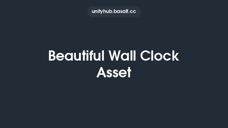 Beautiful Wall Clock Asset Thumbnail