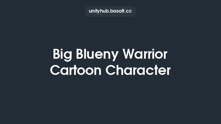 Big Blueny Warrior Cartoon Character Thumbnail