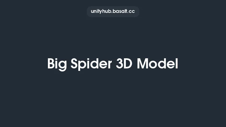 Big Spider 3D Model Thumbnail