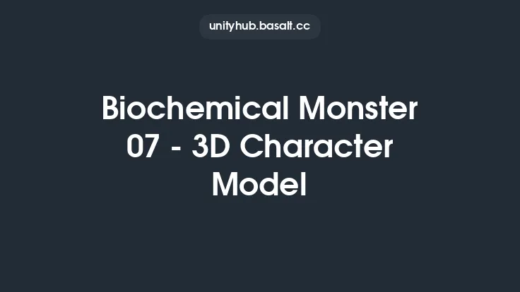 Biochemical Monster 07 - 3D Character Model Thumbnail