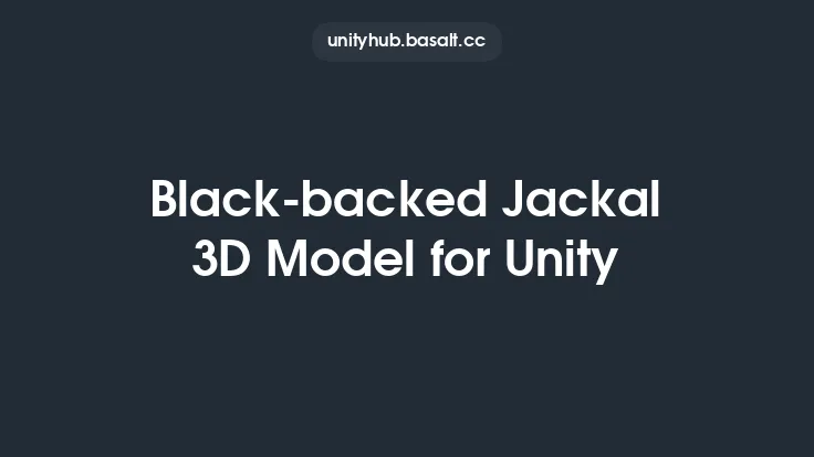 Black-backed Jackal 3D Model for Unity Thumbnail