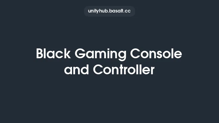 Black Gaming Console and Controller Thumbnail