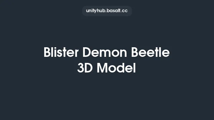 Blister Demon Beetle 3D Model Thumbnail