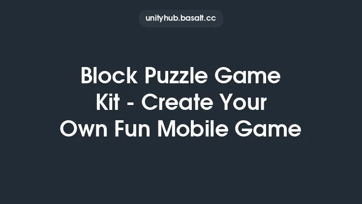 Block Puzzle Game Kit - Create Your Own Fun Mobile Game Thumbnail