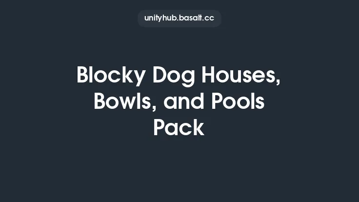 Blocky Dog Houses, Bowls, and Pools Pack Thumbnail