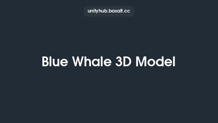 Blue Whale 3D Model Thumbnail