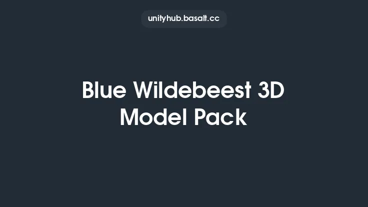 Blue Wildebeest 3D Model Pack Thumbnail