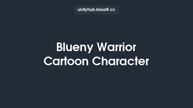 Blueny Warrior Cartoon Character Thumbnail