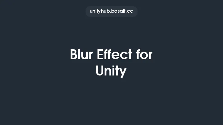 Blur Effect for Unity Thumbnail