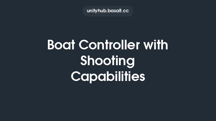 Boat Controller with Shooting Capabilities Thumbnail