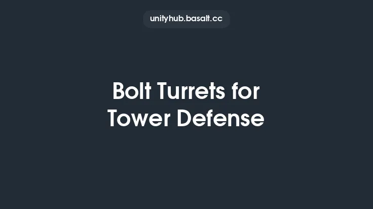 Bolt Turrets for Tower Defense Thumbnail