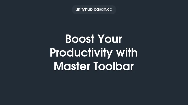 Boost Your Productivity with Master Toolbar Thumbnail