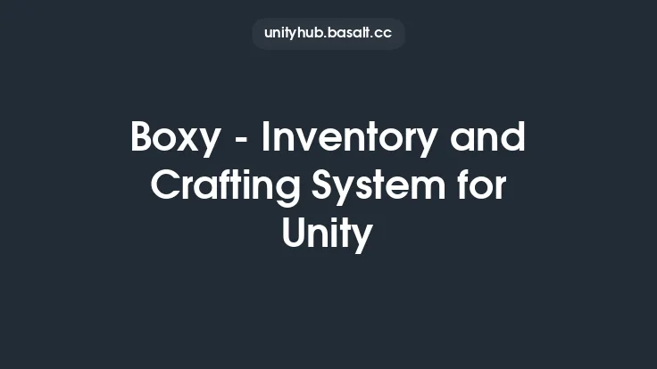 Boxy - Inventory and Crafting System for Unity Thumbnail