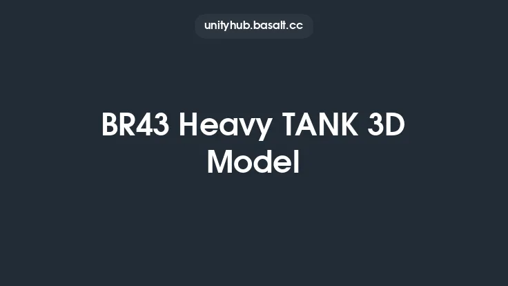 BR43 Heavy TANK 3D Model Thumbnail