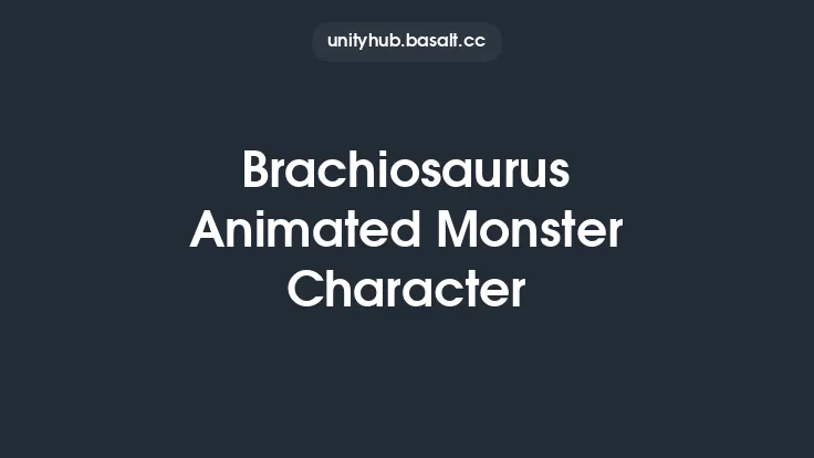 Brachiosaurus Animated Monster Character Thumbnail