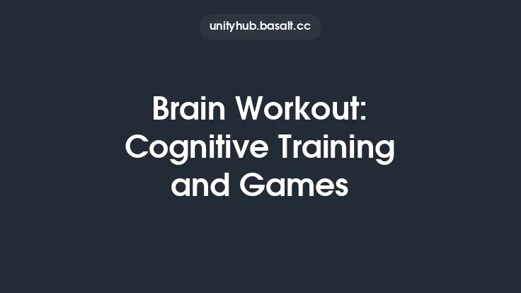 Brain Workout: Cognitive Training and Games Thumbnail