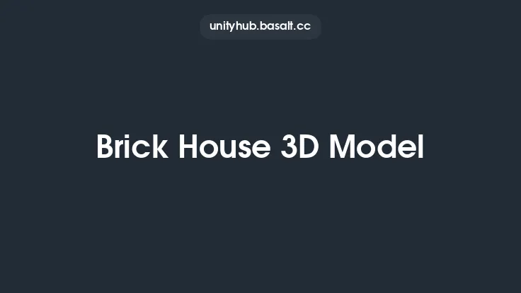 Brick House 3D Model Thumbnail