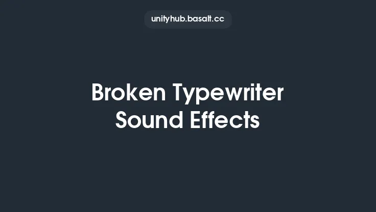 Broken Typewriter Sound Effects Thumbnail
