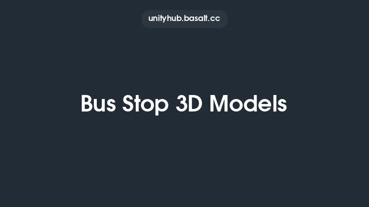 Bus Stop 3D Models Thumbnail