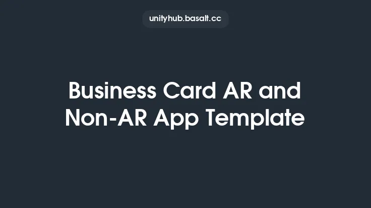 Business Card AR and Non-AR App Template Thumbnail