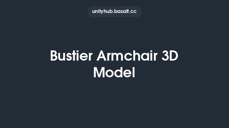 Bustier Armchair 3D Model Thumbnail