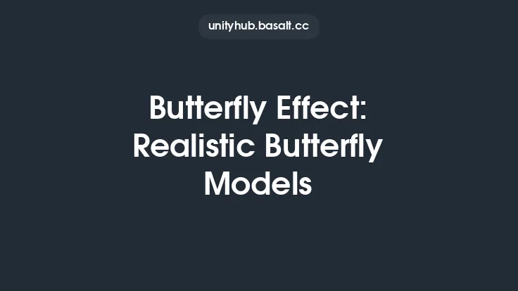 Butterfly Effect: Realistic Butterfly Models Thumbnail