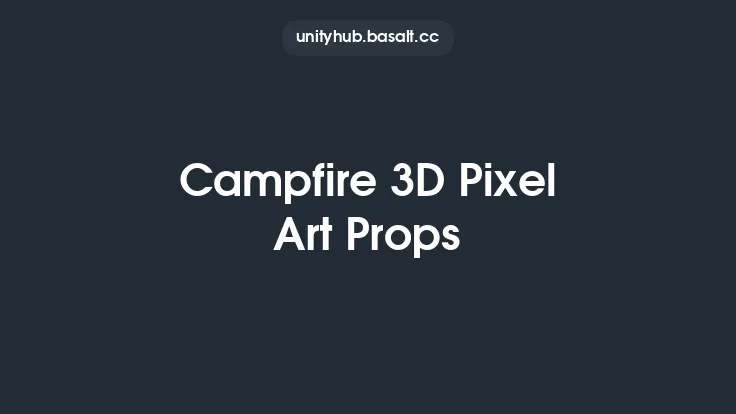 Campfire 3D Pixel Art Props Thumbnail