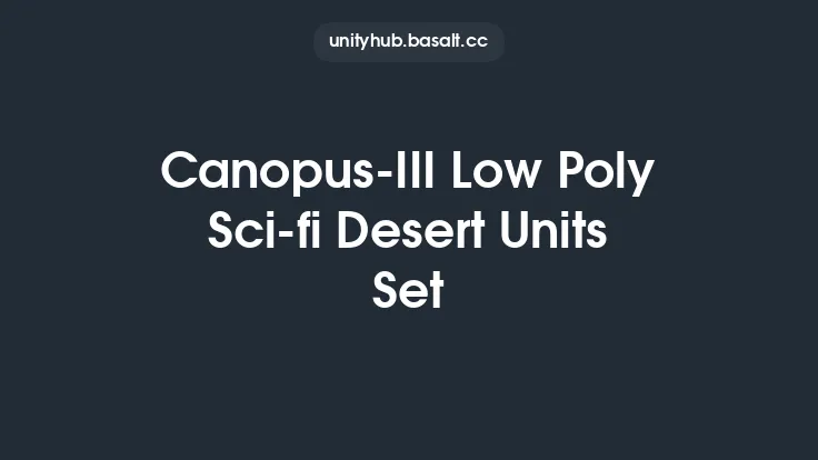 Canopus-III Low Poly Sci-fi Desert Units Set Thumbnail