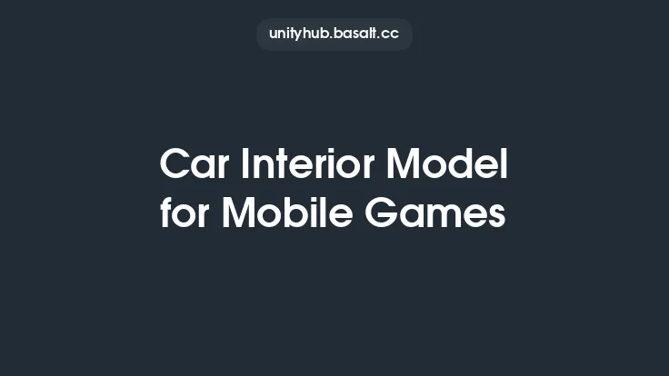Car Interior Model for Mobile Games Thumbnail