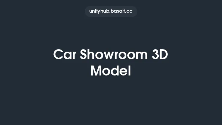 Car Showroom 3D Model Thumbnail