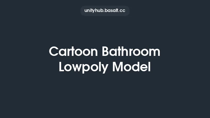 Cartoon Bathroom Lowpoly Model Thumbnail