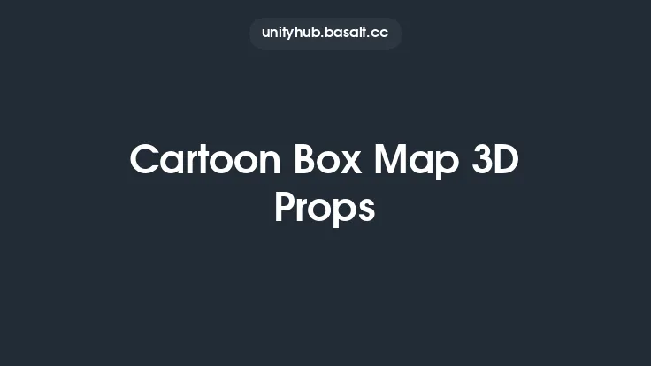 Cartoon Box Map 3D Props Thumbnail