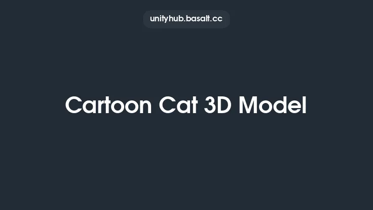 Cartoon Cat 3D Model Thumbnail