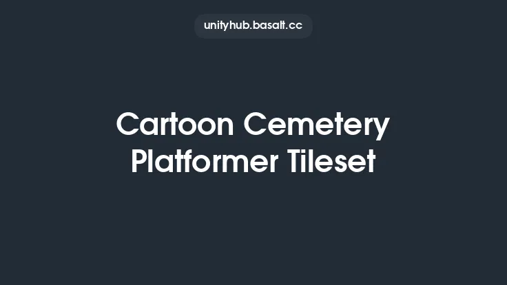 Cartoon Cemetery Platformer Tileset Thumbnail