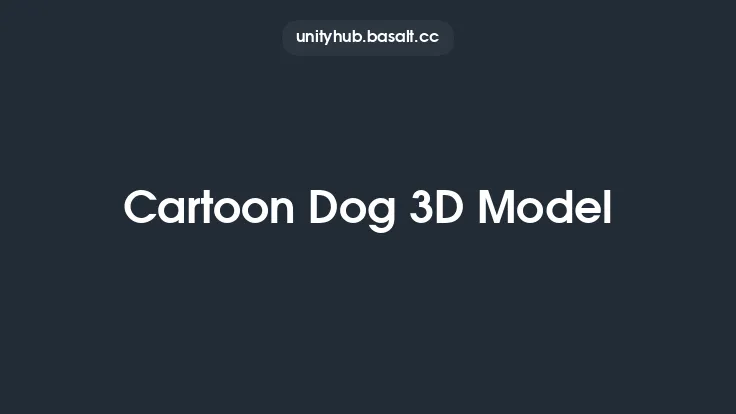 Cartoon Dog 3D Model Thumbnail