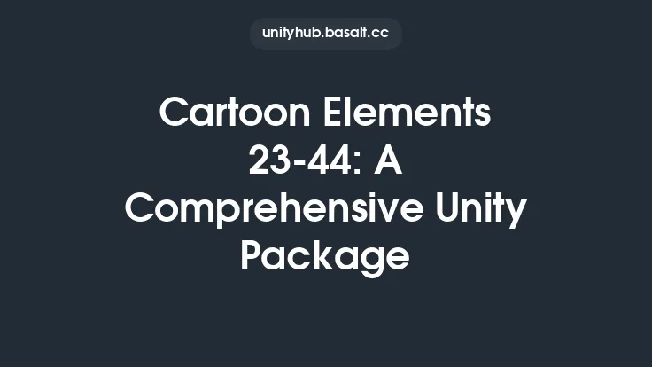 Cartoon Elements 23-44: A Comprehensive Unity Package Thumbnail