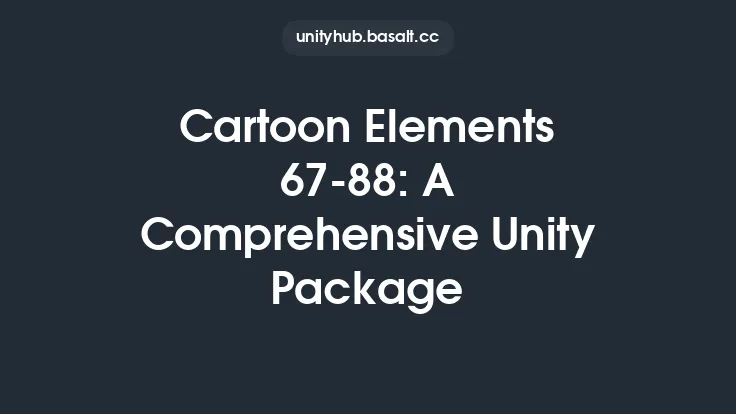 Cartoon Elements 67-88: A Comprehensive Unity Package Thumbnail