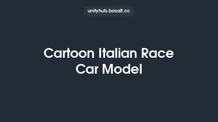Cartoon Italian Race Car Model Thumbnail