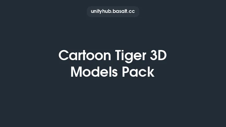 Cartoon Tiger 3D Models Pack Thumbnail
