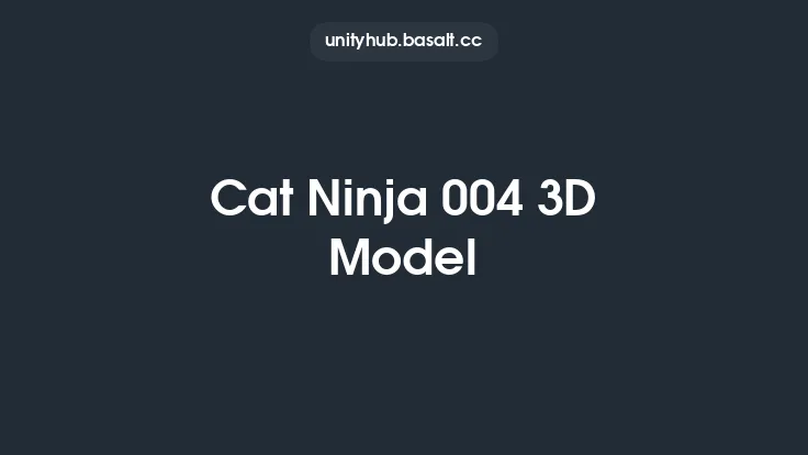 Cat Ninja 004 3D Model Thumbnail