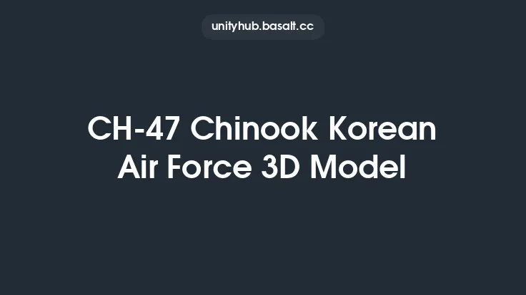 CH-47 Chinook Korean Air Force 3D Model Thumbnail