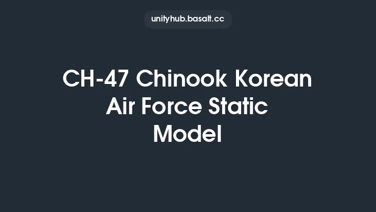 CH-47 Chinook Korean Air Force Static Model Thumbnail
