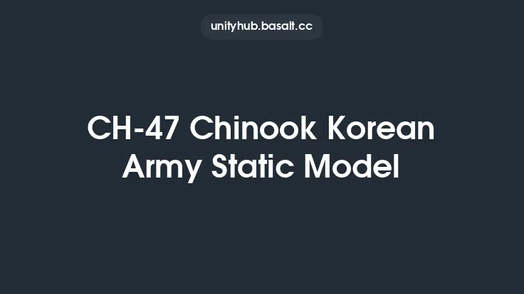 CH-47 Chinook Korean Army Static Model Thumbnail