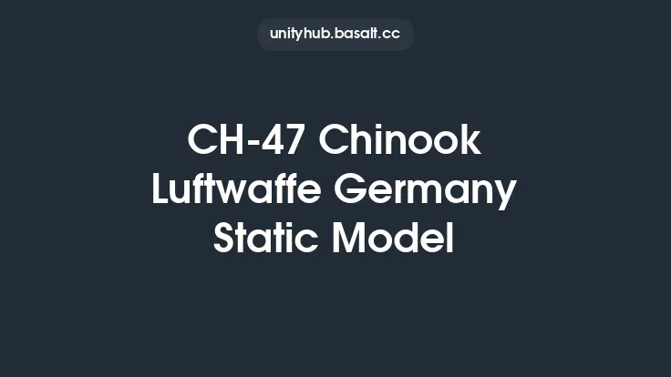 CH-47 Chinook Luftwaffe Germany Static Model Thumbnail
