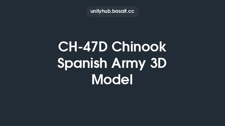 CH-47D Chinook Spanish Army 3D Model Thumbnail
