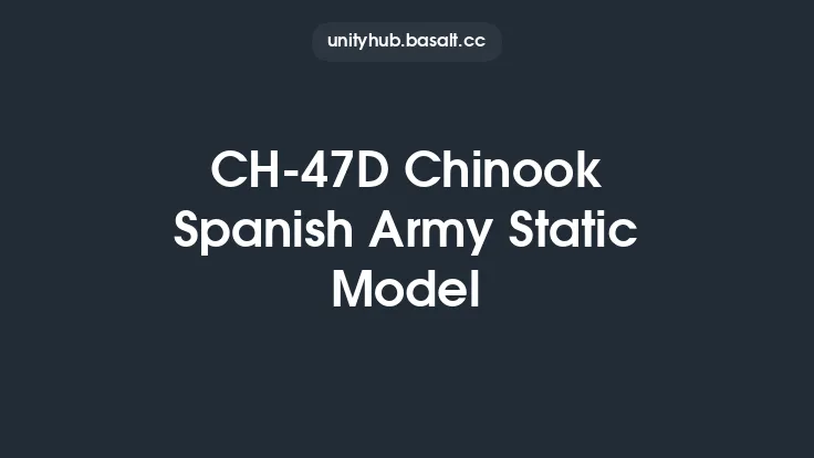 CH-47D Chinook Spanish Army Static Model Thumbnail